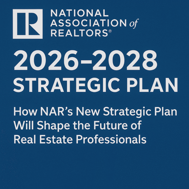 Graphic representing the NAR 2026–2028 Strategic Plan for real estate professionals